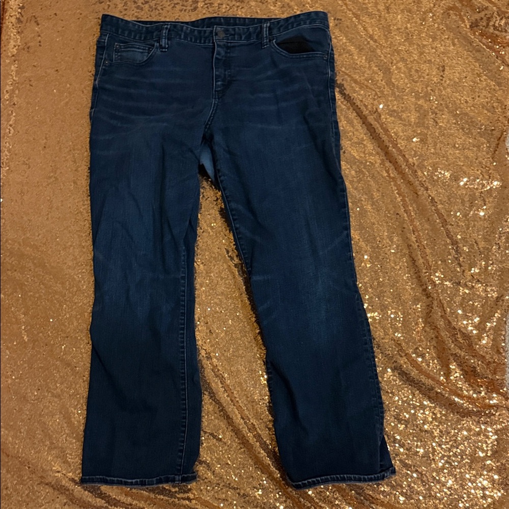 Gap 1969 Dark Blue Perfect Bootcut Women's Jeans, 33s